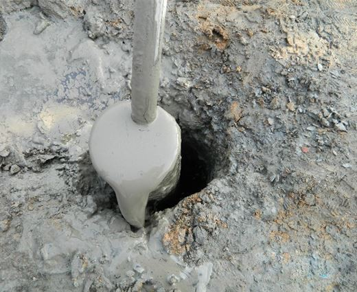 Lombong arang batu dan penutup tanah untuk memadamkan kebakaran